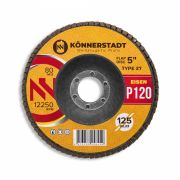 Круг лепестковый прямой KÖNNERSTADT EISEN 125x22.2 P120